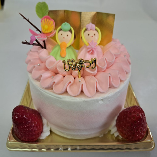 ひな祭りデコレーションケーキ