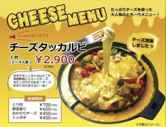  話題沸騰中!!とろ～りチーズがたまらない!!チーズタッカルビ!!  ※１台の料金です