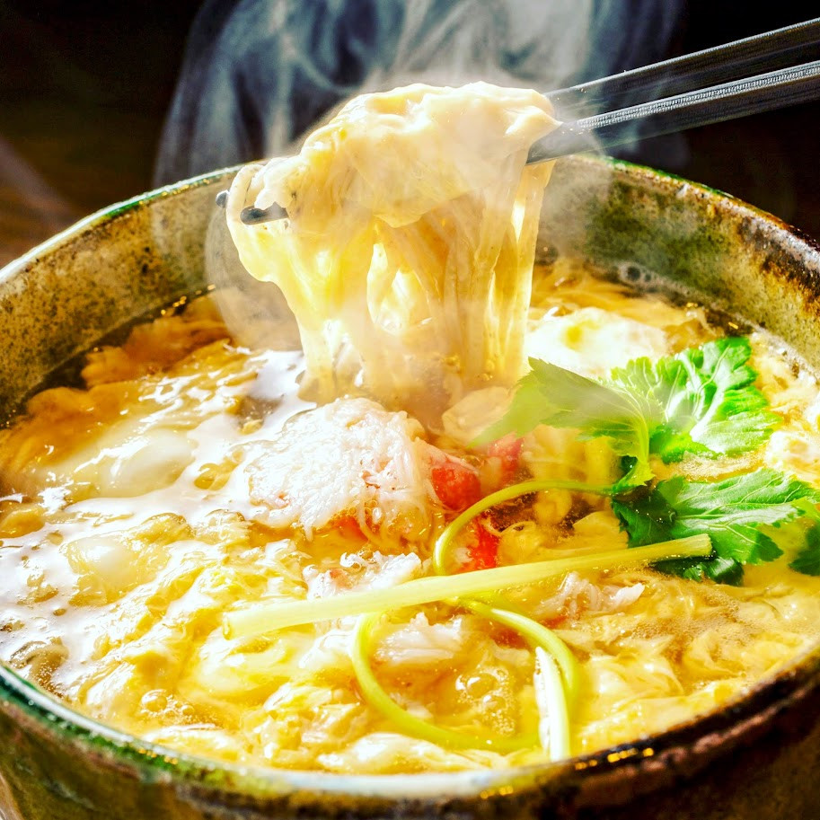 かに玉あんかけそば