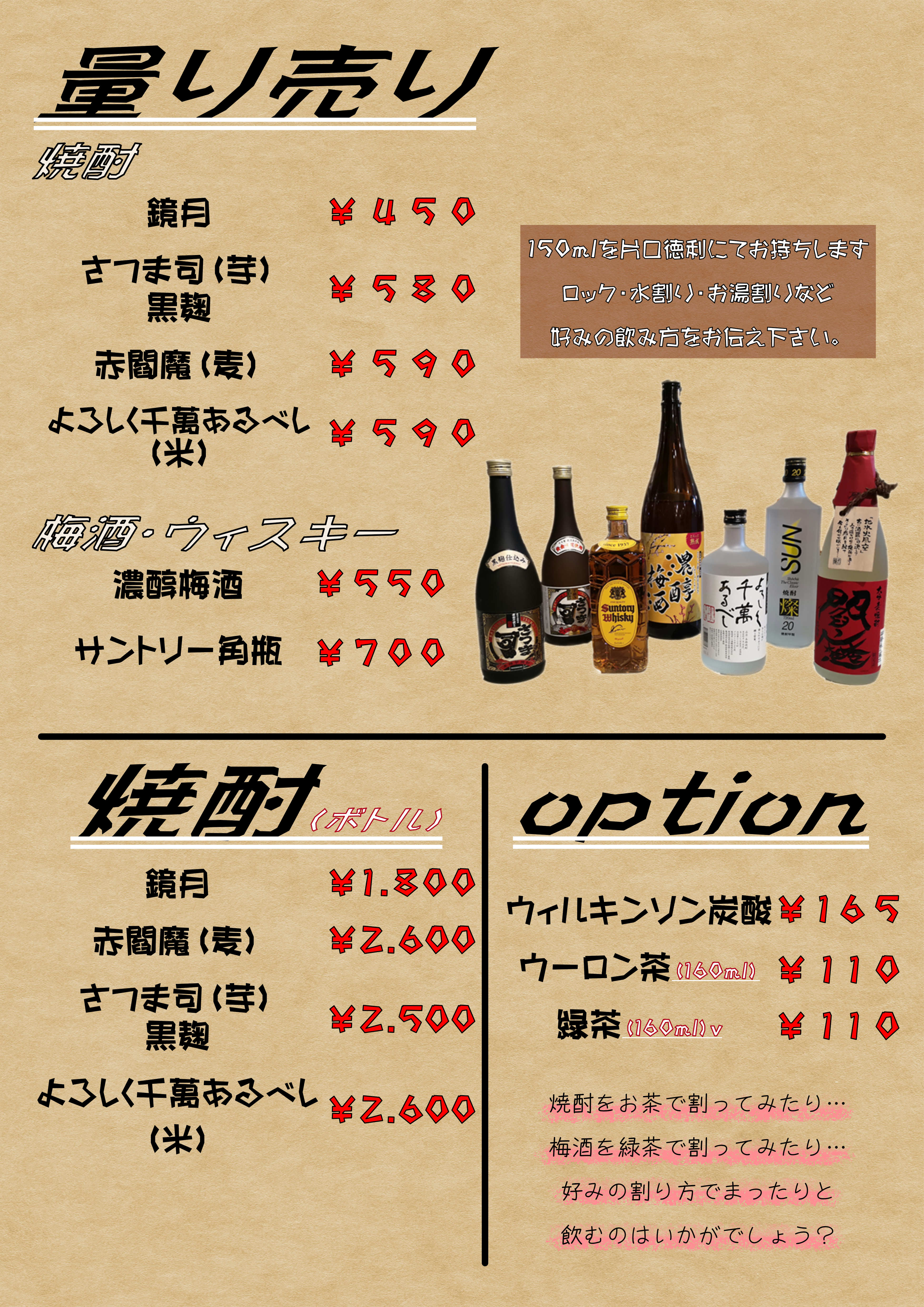 ドリンクメニューⅢ