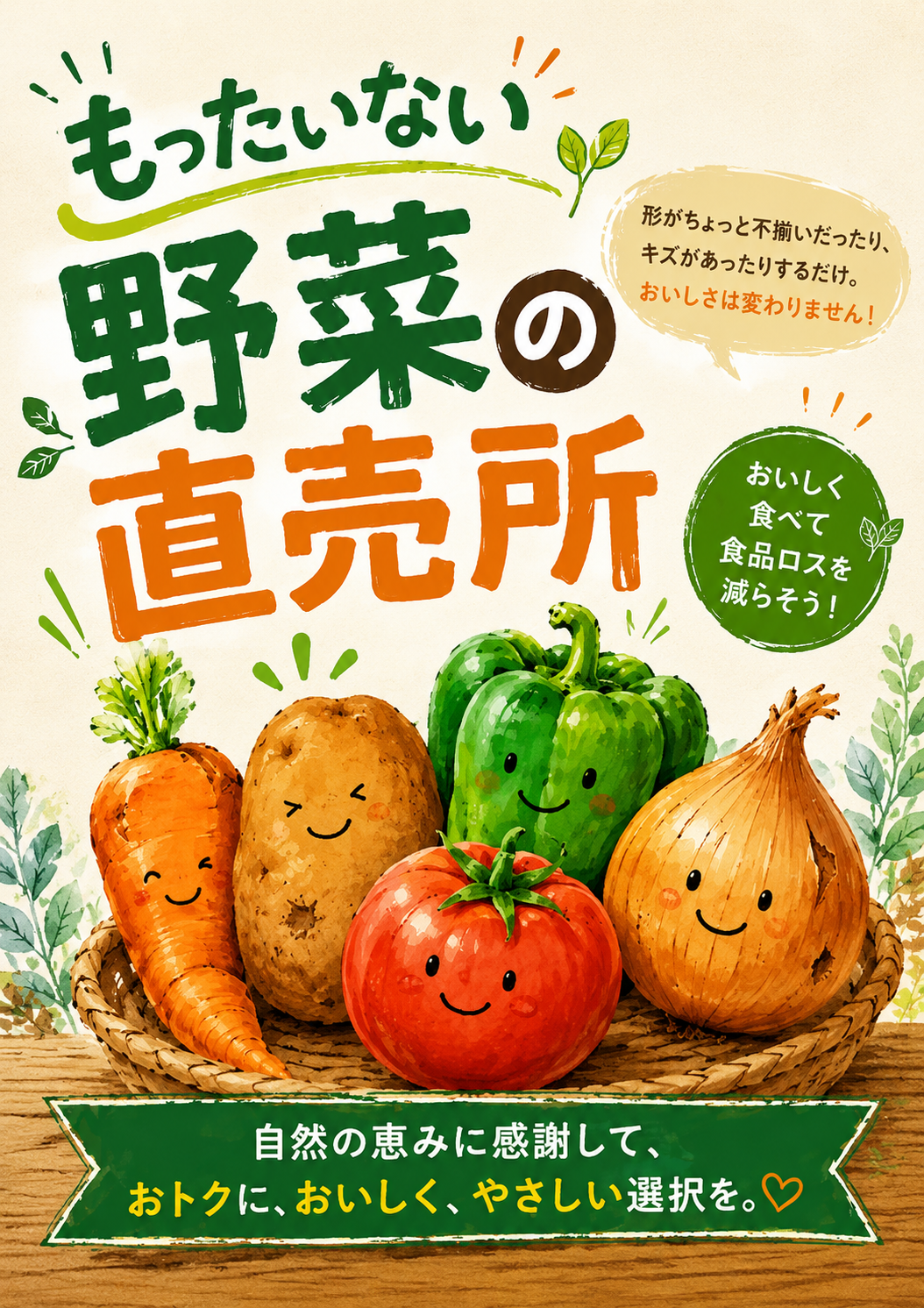 もったいない野菜直売所OPEN - 三宅呉服店 もったいない野菜直売所OPEN - 三宅呉服店
