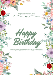 Pink White Green Elegant Illustrated Foliage Birthday Card.zip - 2.png