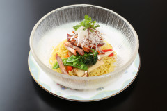 広東チャーシューと炒め野菜の冷麺