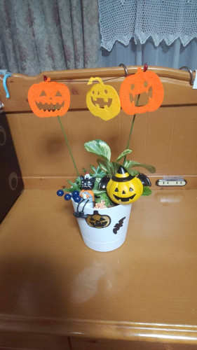 ワークショップ　ハロウインの寄せ植え