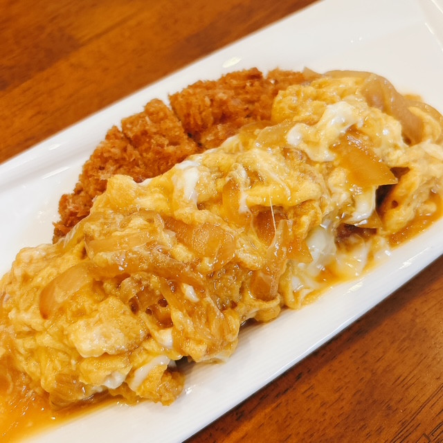 K/ロースカツのたまごとじ煮