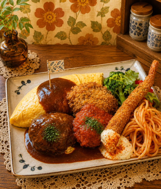 大人のお子様ランチ（ふわとろオムライスに変更可）