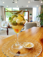 柑橘香る♡れもんと抹茶がであっちゃったぱふぇ