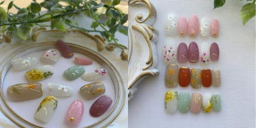 春限定「お花の定額ジェルネイル」