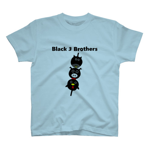 Black 3 brothers Tシャツ.png