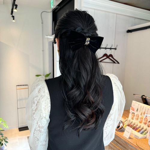 結婚式💍お呼ばれヘア　ハーフアップ✨