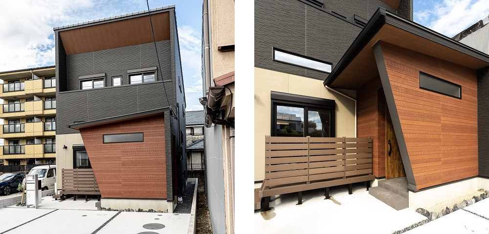 愛知県弥富市のおしゃれな家　山敏モデルハウスの紹介外観