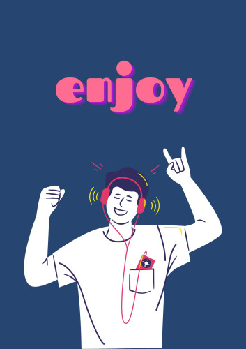 Blue Illustrated Enjoy Poster .jpg