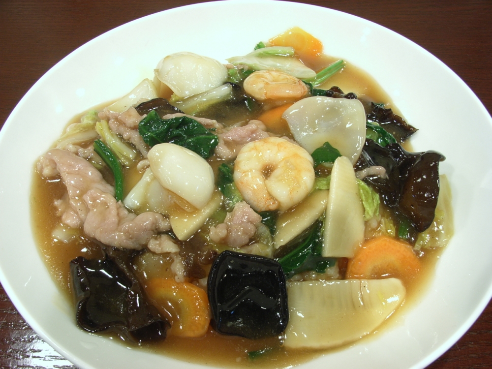 横浜 中華料理なら おきらく厨房 桃桃茶寮 五目あんかけご飯