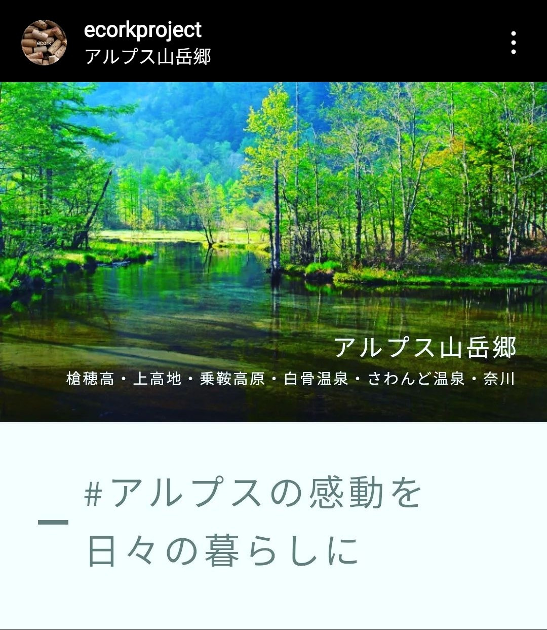 アルプス山岳郷様のホームページに弊社活動を掲載していただきました。