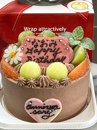 【フルーツの生チョコバースデーケーキ♪】