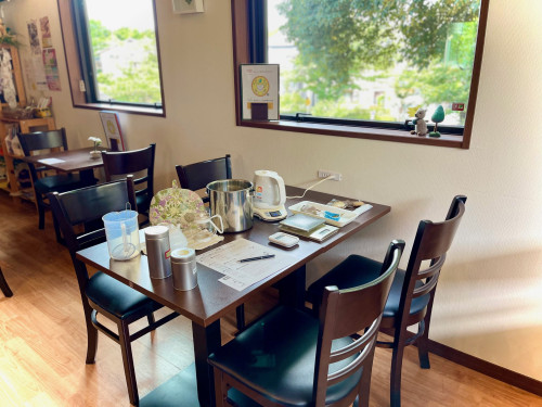 【紅茶講座の準備風景】