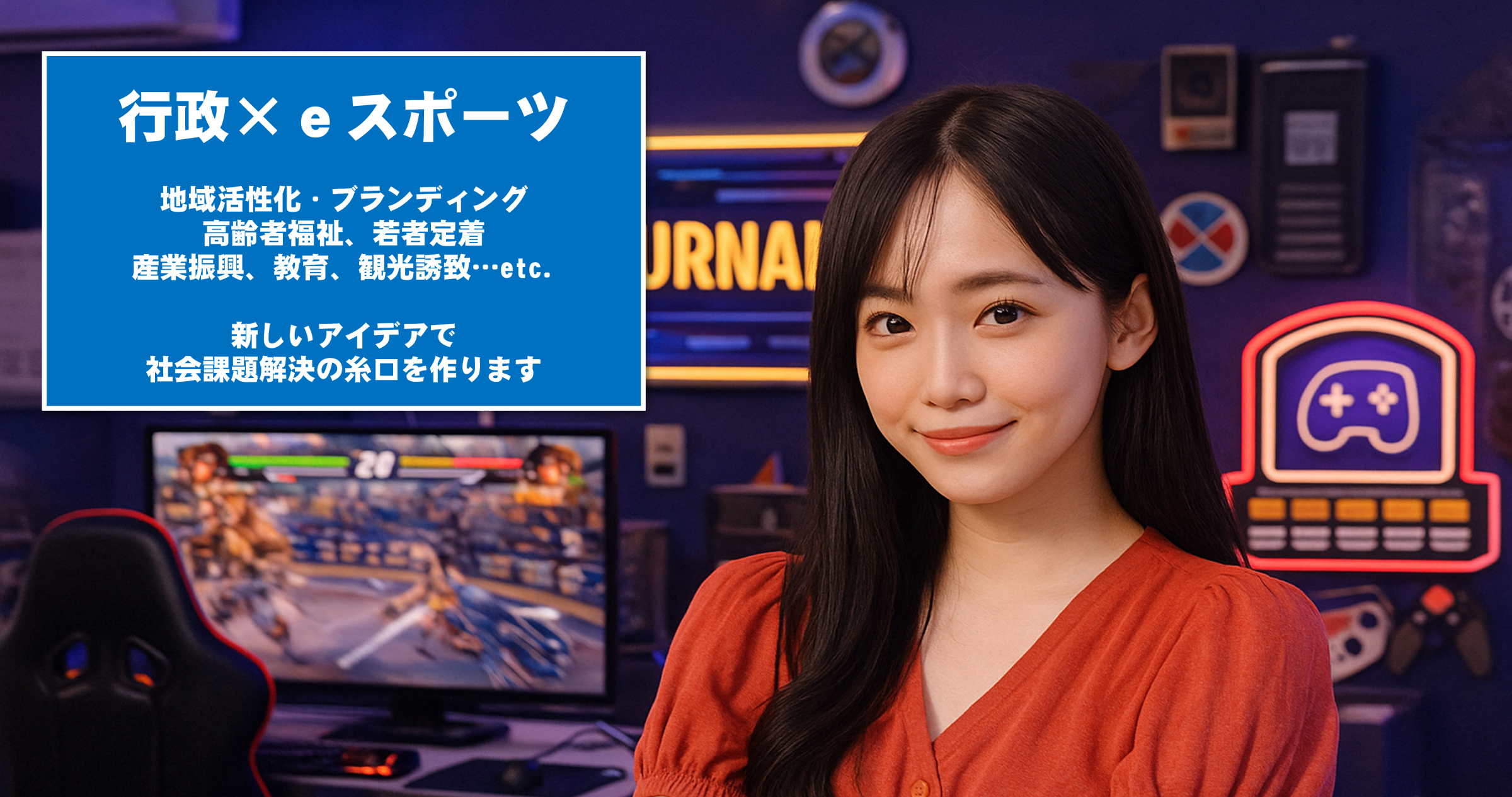 行政×ｅスポーツで社会課題解決の糸口を作ります