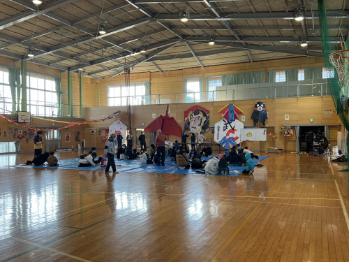 大空に飛ばそう！凧づくり教室(R4.01.10)@南ヶ丘小学校