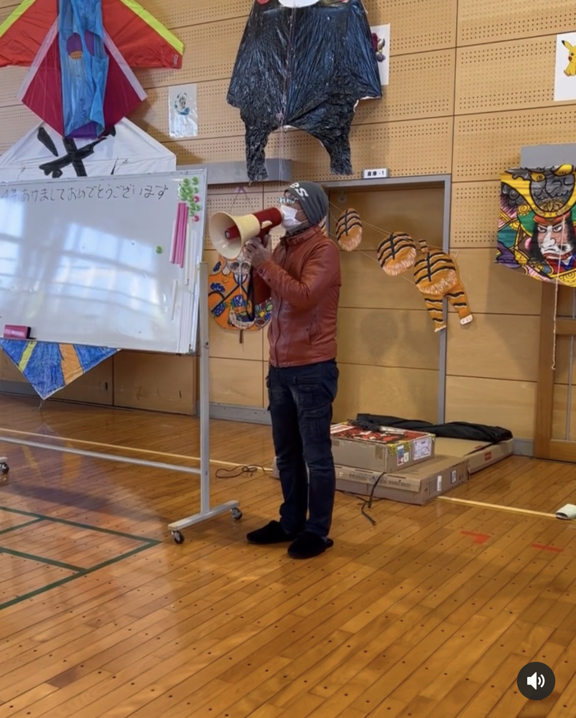 大空に飛ばそう！凧づくり教室(R4.01.10)@南ヶ丘小学校