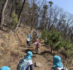 祖父母の方と塩の山登山