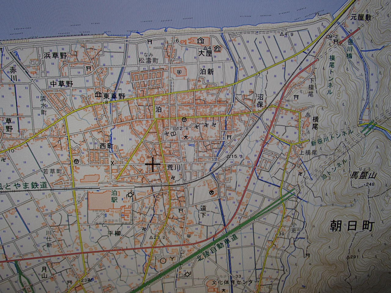 朝日町地理院地図