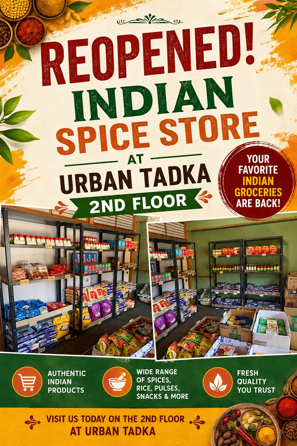 インドの食材店はじめました