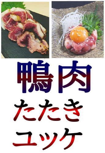 鴨肉たたき・鴨肉ユッケ