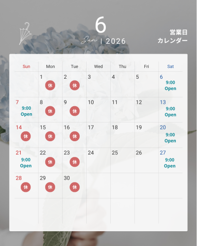 モノトーン シンプル 営業日 予約状況 カレンダー 2026年 1月 2月 Instagram投稿 - 6.png