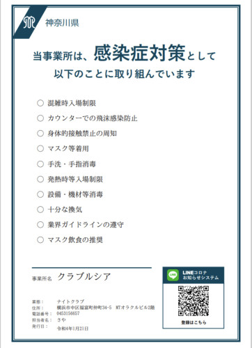 昨日より、新型コロナに関してのまん延