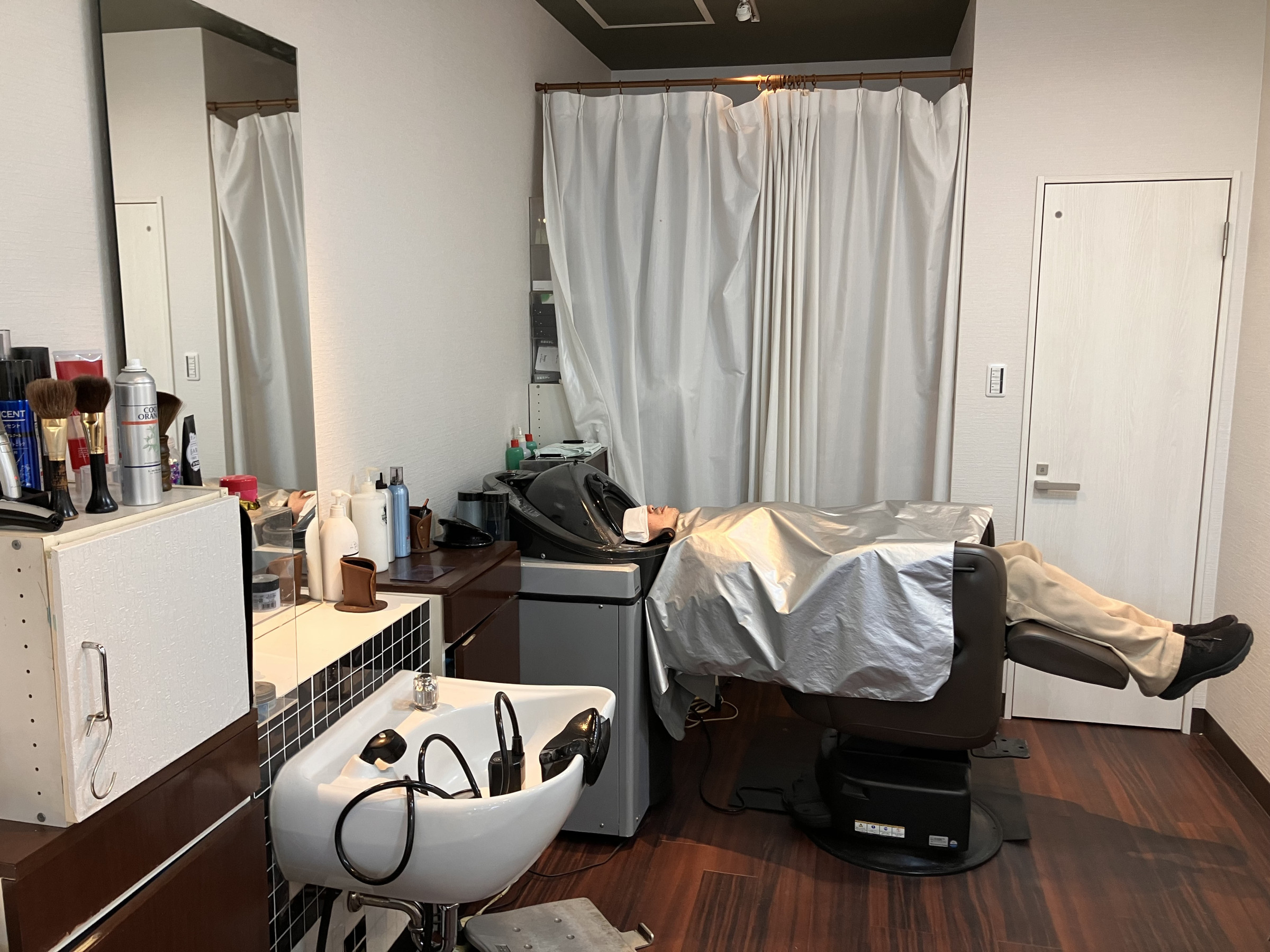 シャンプーミストでスッキリ