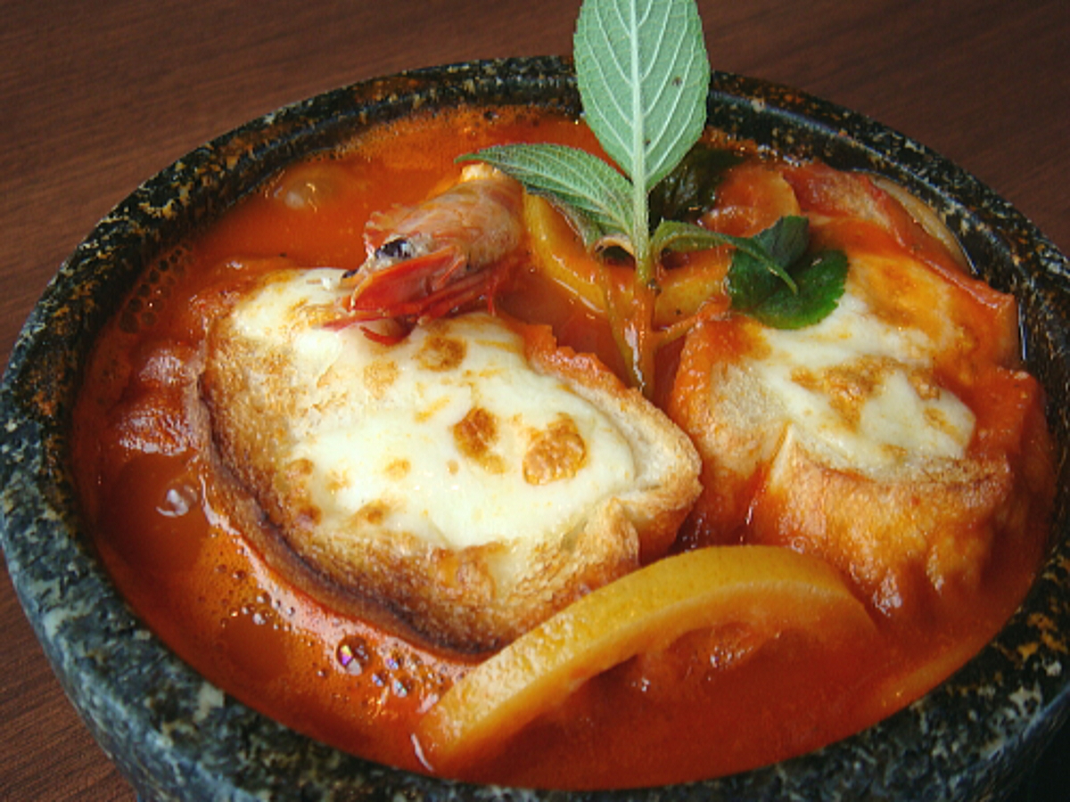 石焼きグラタンスープ風スパゲッティ