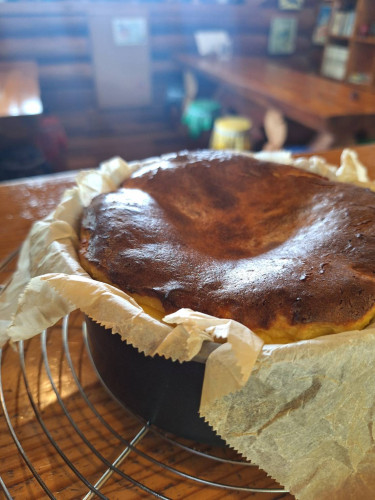 バスクチーズケーキ焼けました。