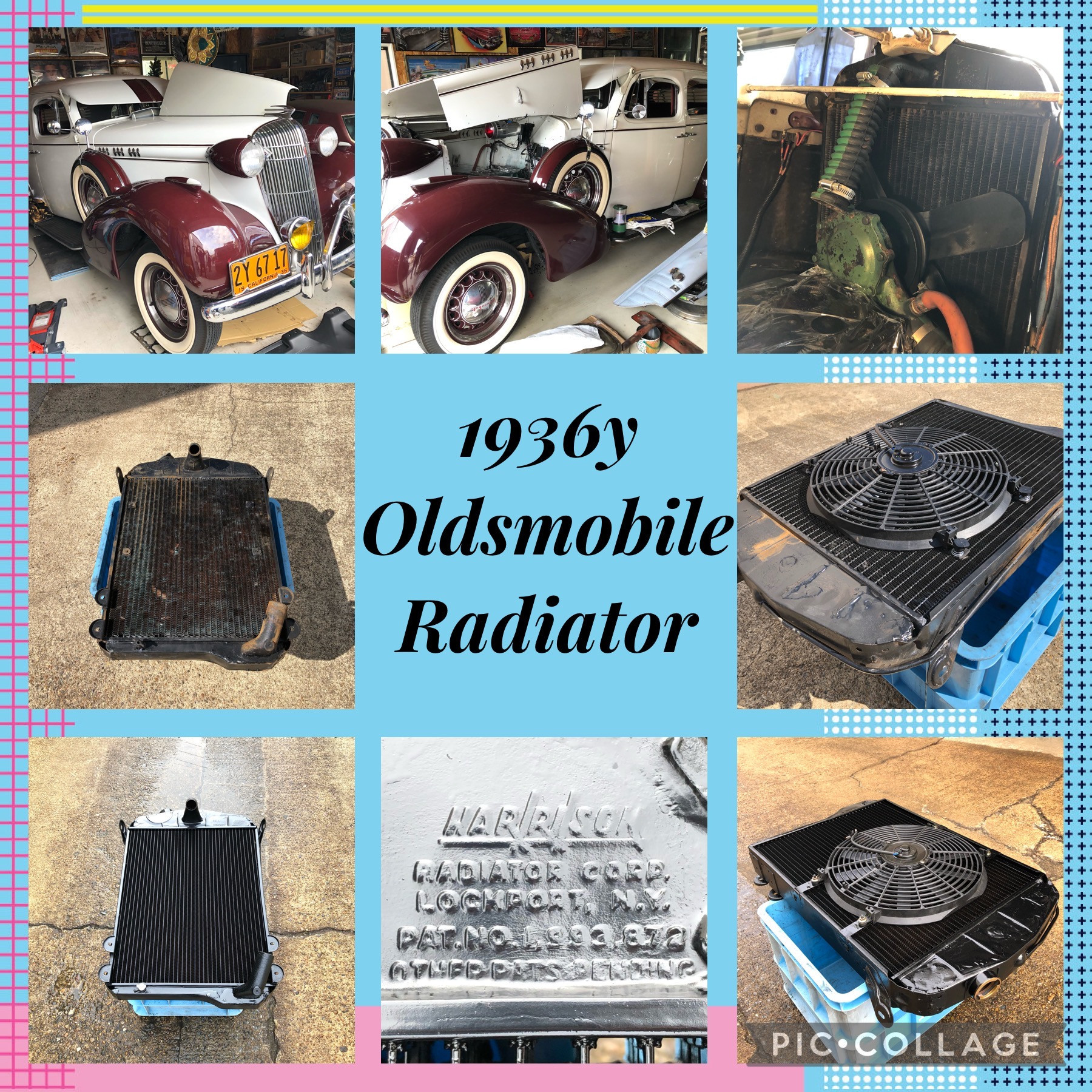 1936y Oldsmobile ラジエーター