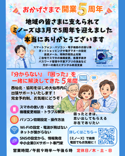 ⭐️開業5周年のご挨拶⭐️
