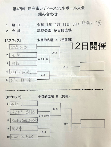 レディース大会