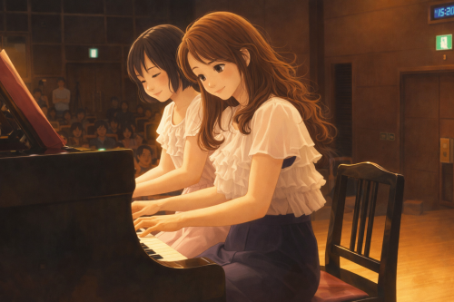 母娘連弾という、特別な時間