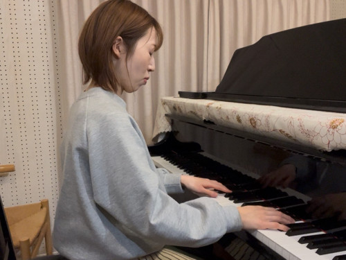 💕「大好きな西村由紀江さんの曲を弾きました」大人の生徒さん（東松山市、竹内ピアノ教室）