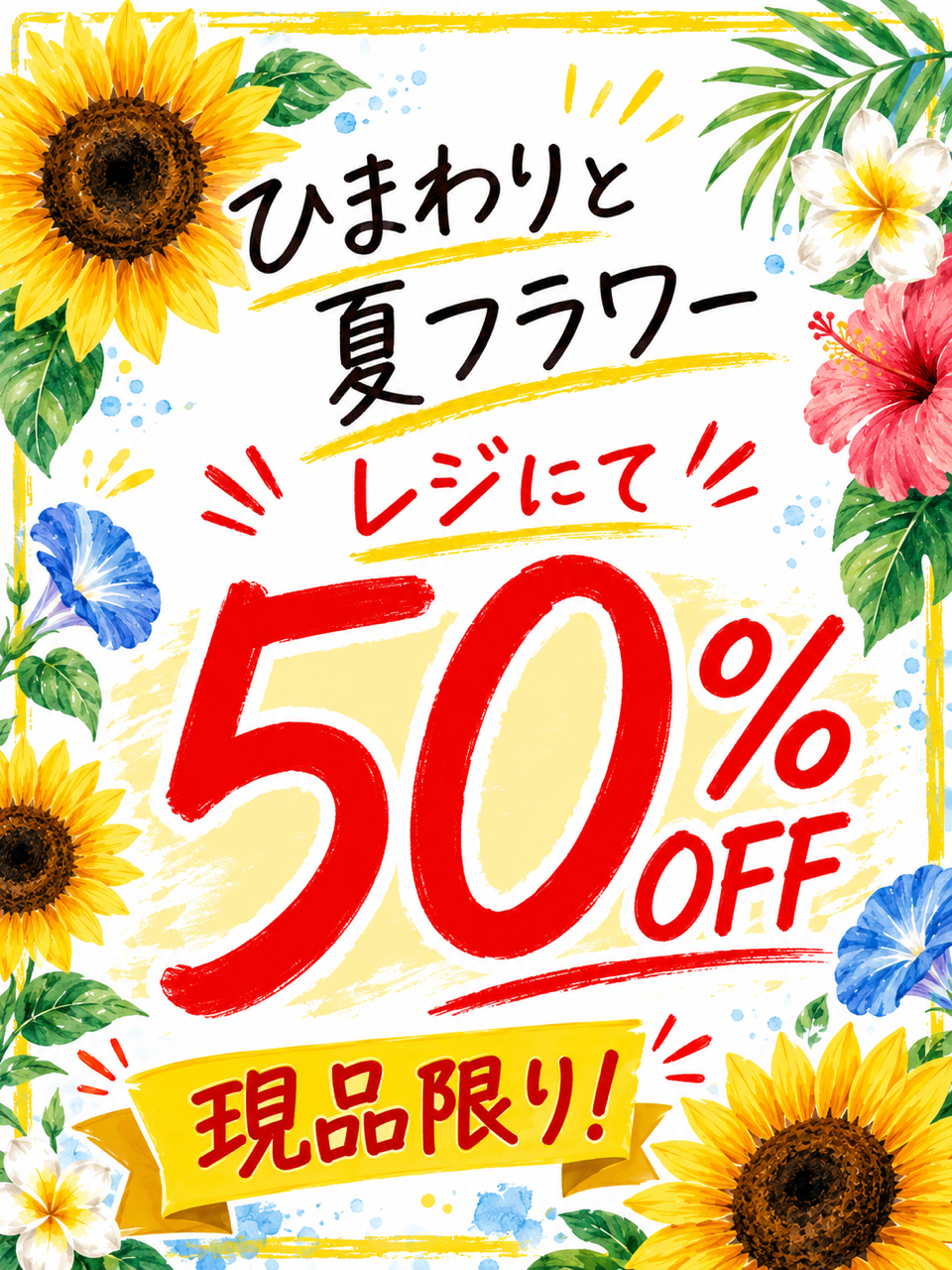 夏フラワーセール！！