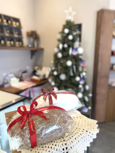 店頭陳列されたシュトーレン