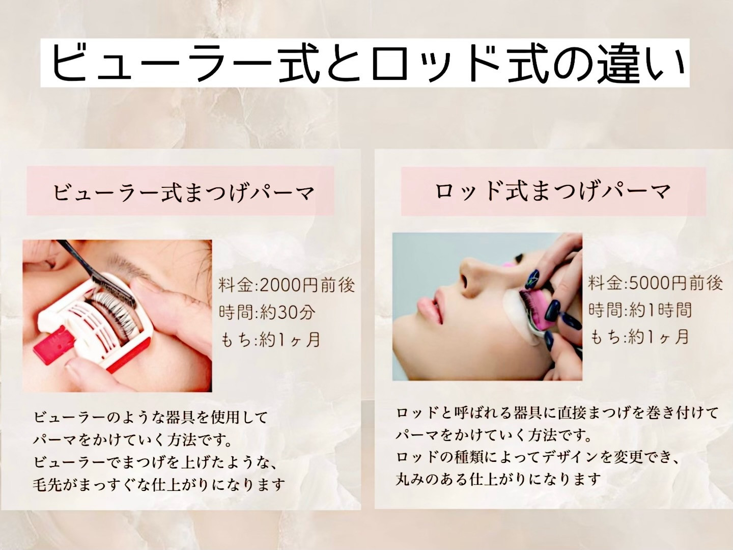 ビューラー式とロット式の違いについて♪