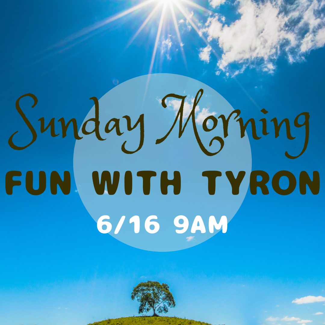 6/16日 9am Sunday Fun with Tyron　無料のサンプルレッスン開催
