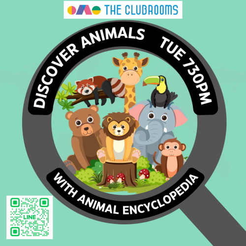 Tue 730pm-815pm Animal Encyclopedia by Ray 火曜7:30pmえいごで学ぶどうぶつ図鑑　ネイティブクラス