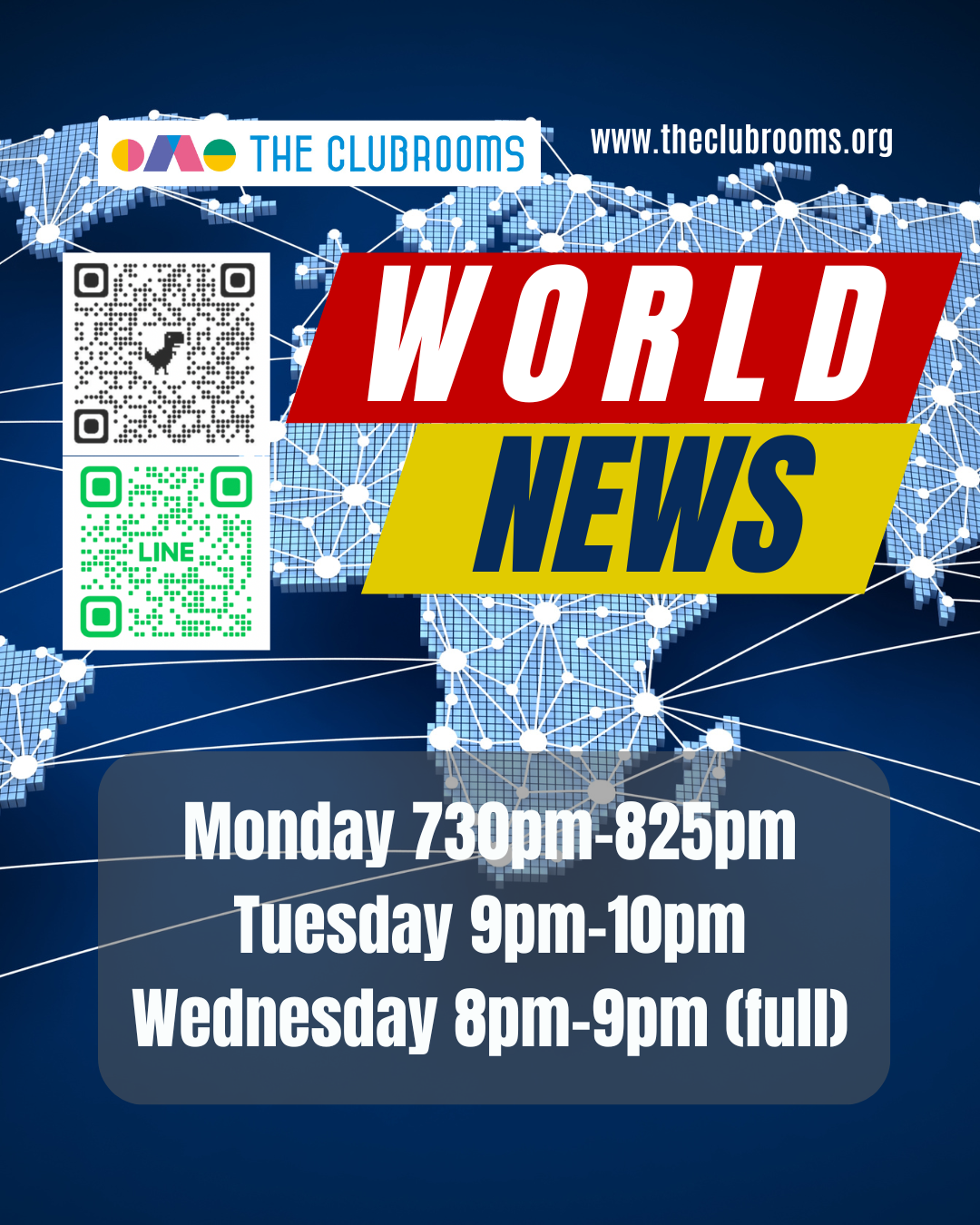 火曜9pmに新設、月曜7:30pmも空きがでました：Weekly World News - ネイティブクラス 世界のウィークリーニュース　