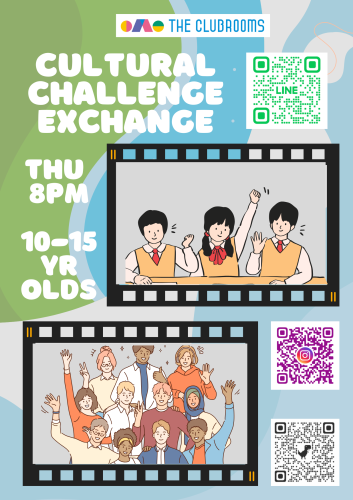 12月と1月の短期コース　木曜8pm 海外と動画交換プレゼンクラス　Cultural Exchange & Presentation