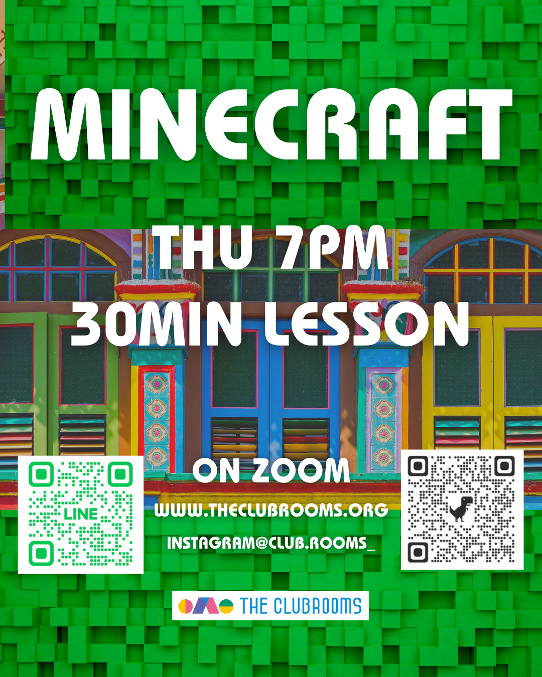 Minecraft マインクラフト　新設30分クラス 木曜7pm / Minecraft 30min lesson on Thu 7pm