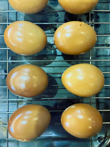 味付け玉子の燻製🥚