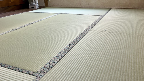桐生市のお客様に喜んでいただいた新調畳の美しい並びと香り