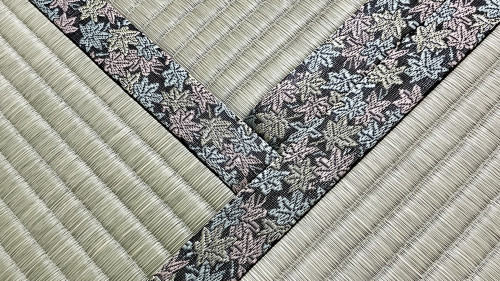 畳の角まで美しく仕上げた織部No.5の畳縁と最高級い草