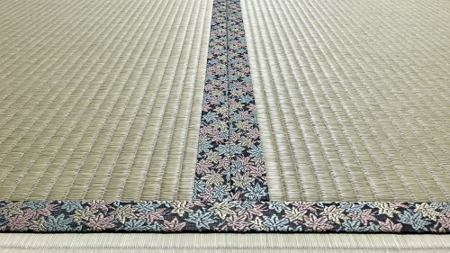 格調高い和室を演出する上品な畳縁・織部No.5とひのさらさの組み合わせ