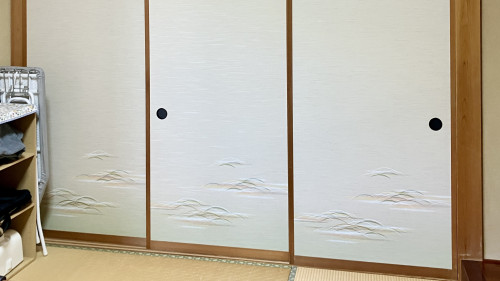 桐生市相生町での襖張替え。建具もスムーズになりました。
